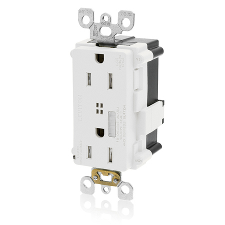 LEVITON SURGE SUPPRESSERS 515R SURGE RECEP WHITE LEV-LOK MT728-W